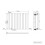 NRG (Horizontal 600x767mm - Single) NRG Oval Column Designer Radiator Bathroom Central Heating Anthracite 6