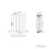 NRG (Horizontal 600x413mm - Double) NRG Oval Column Designer Radiator Bathroom Central Heating Anthracite 6