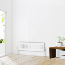 (300 x 1190mm-2 Column) NRG Traditional White Bathroom Cast Iron Radiator