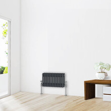 (300 x 605mm-2 Column) NRG Traditional Anthracite Cast Iron Style Radiator
