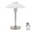 Litecraft Table Lamp Touch Base With Alabaster Shade Nickel - 2 Pack 3
