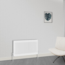 (600 x 1190mm-3 Column) NRG Traditional White Bathroom Cast Iron Radiator