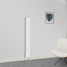 (1800 x 200mm-3 Column) NRG Traditional White Bathroom Cast Iron Radiator