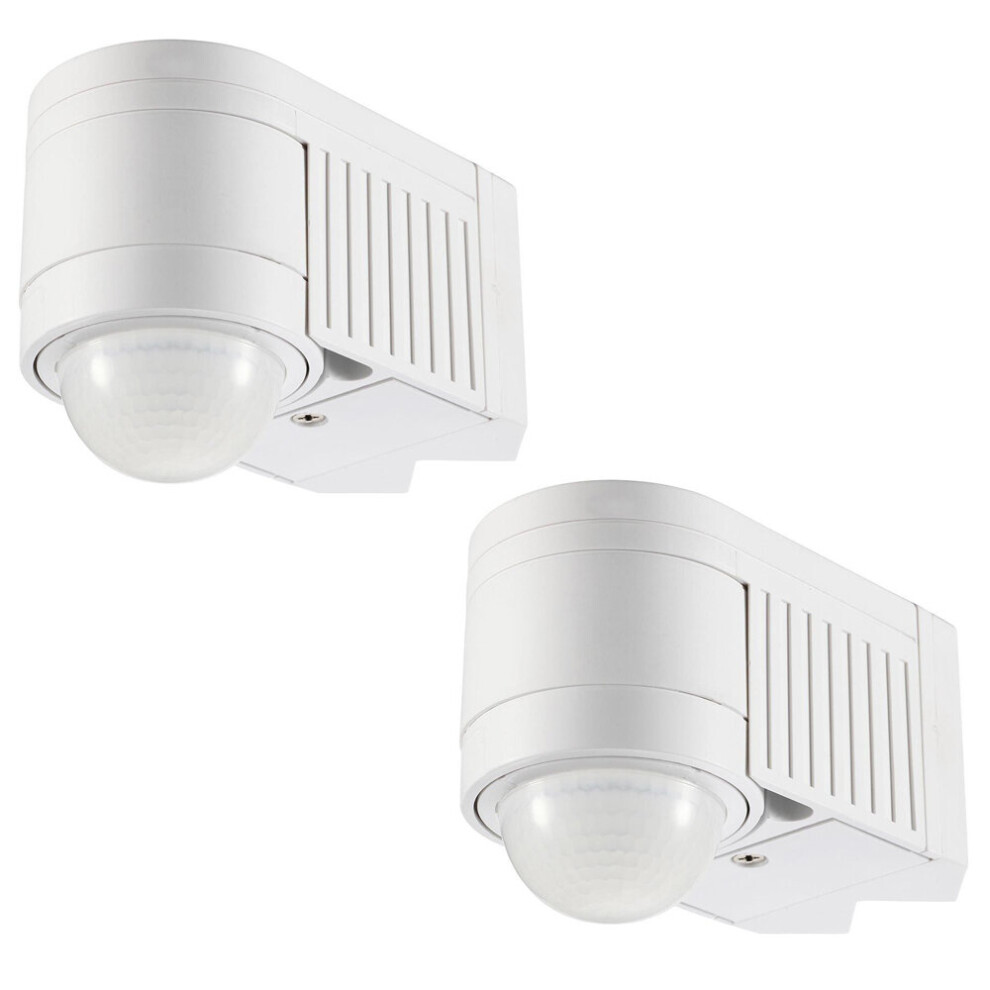 Litecraft Luton 360 Motion Sensor Outdoor Corner Mount White - 2 Pack