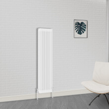 (1800 x 470mm-3 Column) NRG Traditional White Bathroom Cast Iron Radiator