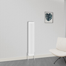 (1500 x 290mm-3 Column) NRG Traditional White Bathroom Cast Iron Radiator