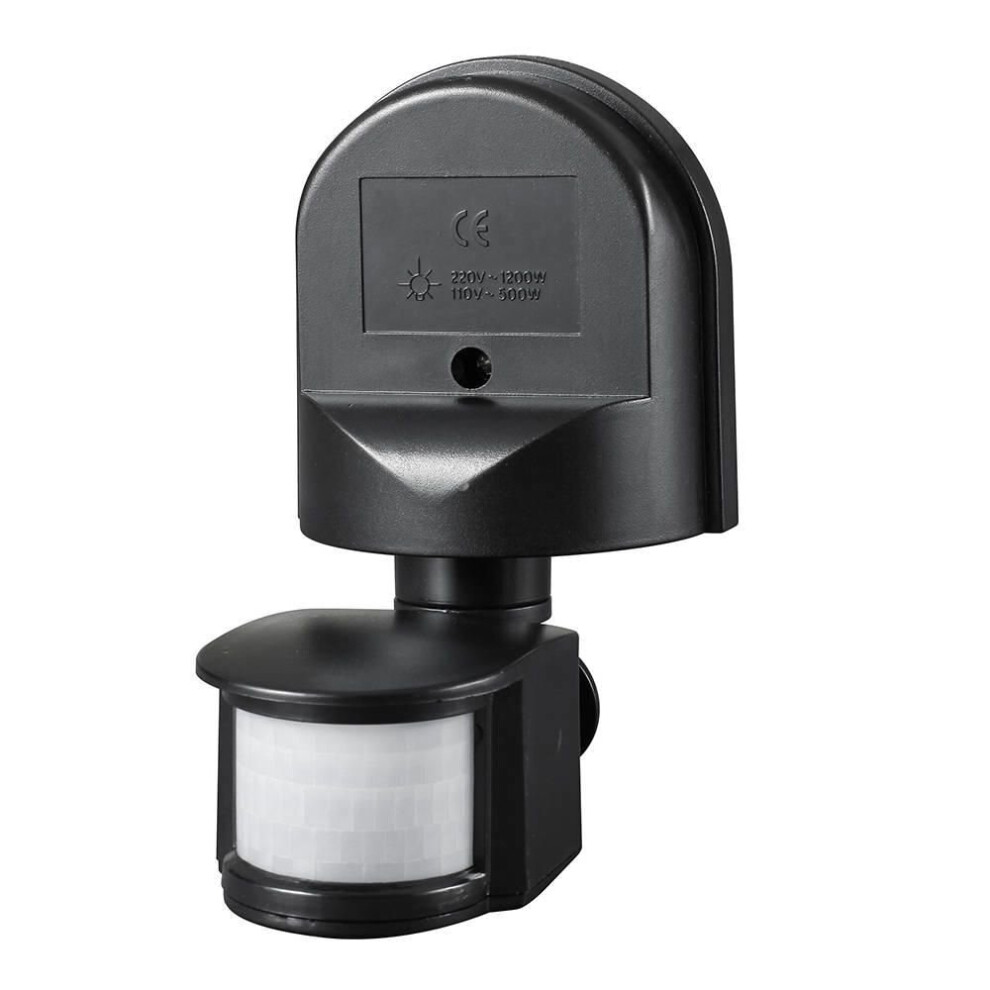 Litecraft Outdoor Security Sensor 180Âº Pir Motion - Black 5020024882821