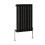 NRG (Horizontal 600x413mm - Single) NRG Premium Black Radiator Oval Column Designer Central Heating  UK 4