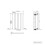 NRG (Horizontal 600x413mm - Single) NRG Premium Black Radiator Oval Column Designer Central Heating  UK 5