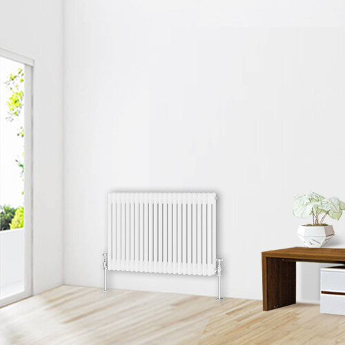 NRG (600 x 1010mm-2 Column) NRG Traditional White Bathroom Cast Iron Radiator