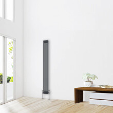 (1800 x 200mm-2 Column) NRG Traditional Anthracite Cast Iron Style Radiator