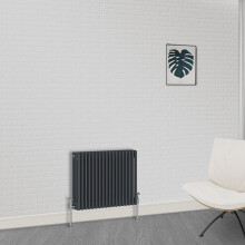(600 x 830mm-3 Column) NRG Traditional Anthracite Cast Iron Style Radiator