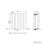 NRG (Horizontal 600x590mm - Single) NRG Oval Column Designer Radiator Bathroom Central Heating Anthracite 7