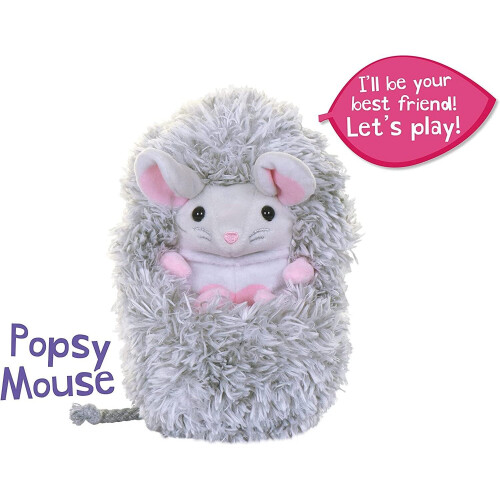Disney Curlimals POPSY Mouse Cute Interactive Soft Plush Toy - Plush Soft Toy 1