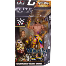 Mattel WWE "Macho King" Randy Savage Action Figure Elite WrestleMania 6" e Parti Build-A-Figure