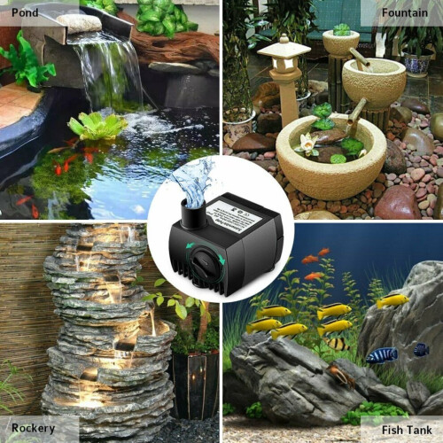 (1800 LPH) Submersible Water Pump Filter Ultra Quiet Fountain 2