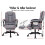 ELFORDSON (Fabric Grey) ELFORDSON Massage Office Executive Chair 13