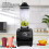 (2 Jugs) 3200W 2L Commercial Blender Adjustable Food Processor Mixer Smoothie Ice Crusher 8