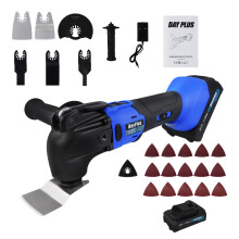 Cordless Oscillating Tool Kit Mutil Power Tool with Oscillating Saw Blades 21V Battery