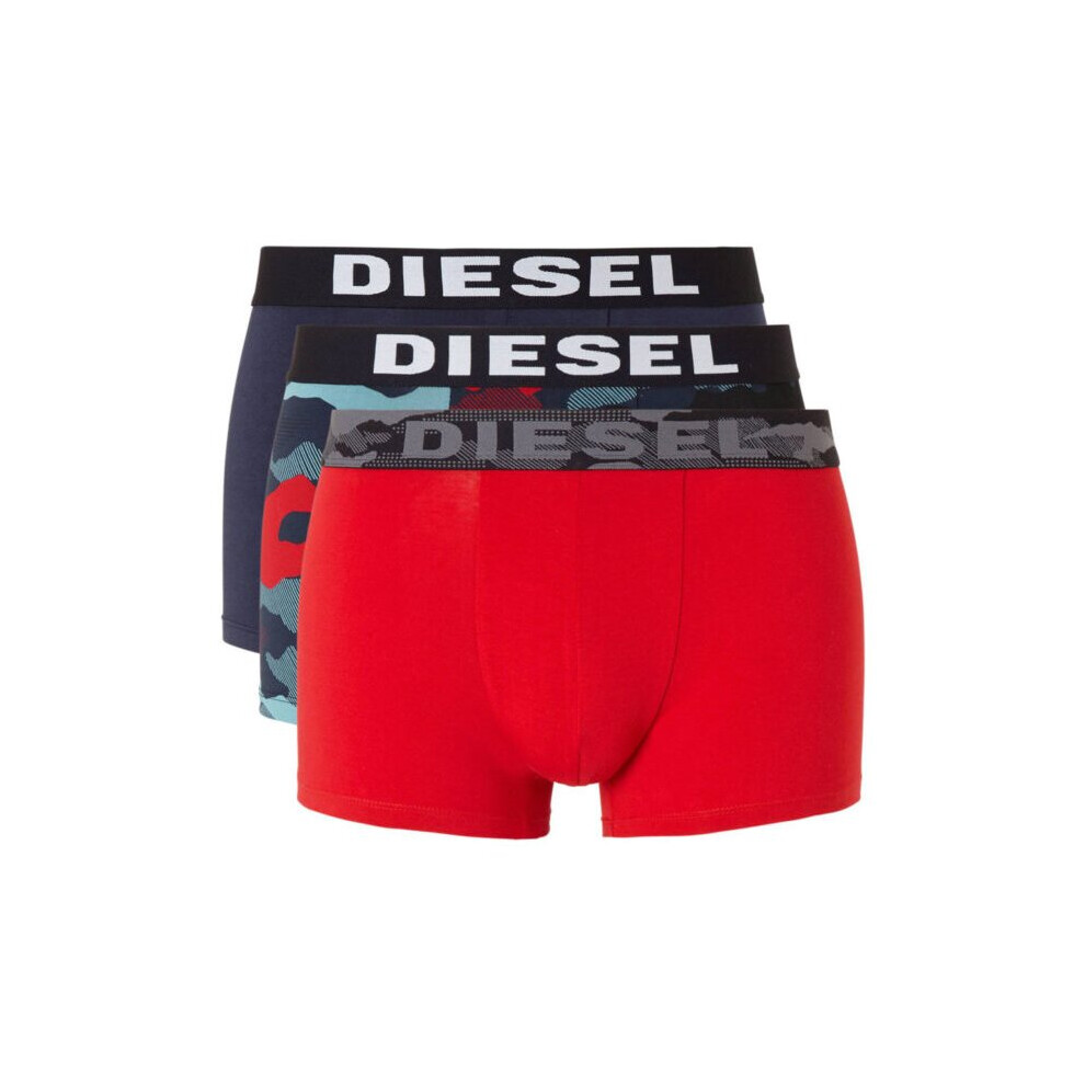 (S) DIESEL SEASONAL EDITION Mens Boxer Cotton 3 Pack Camouflage Underwear Trunks