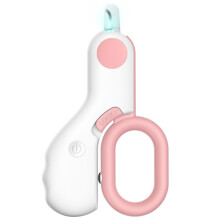 (pink) Professional Cat Nail Clipper with Light