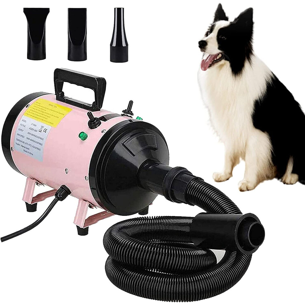 Zange 2800W Fast Dry Pet Hair Dryer Cat Dog Blaster Heater Grooming Blower