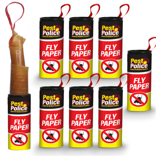 (PACK OF 8) Sticky Fly Papers Insect Catchers