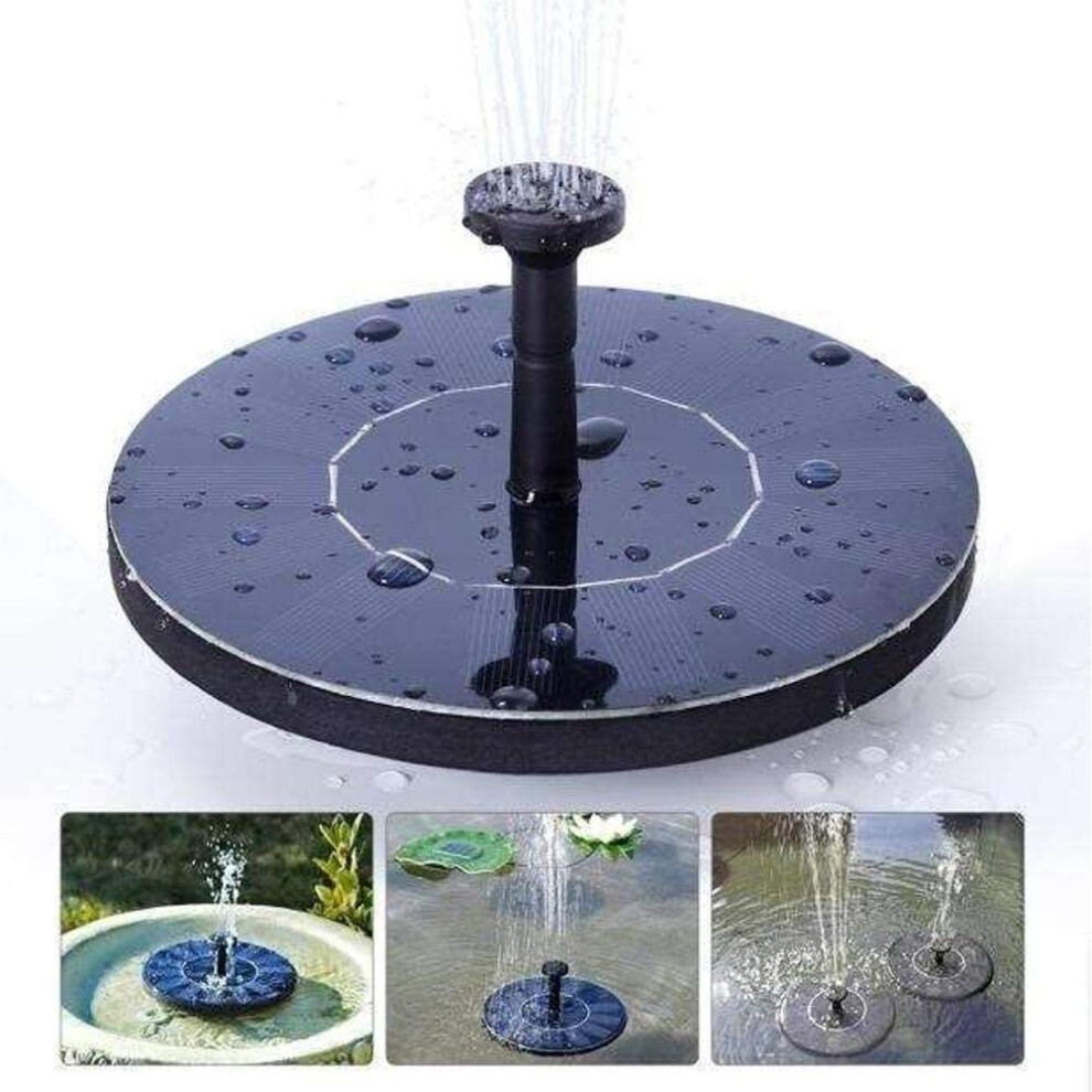 Solar Fountain Solar Bird Bath Pump Water Pump for Garden Fish Tank 1W