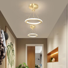 Modern Decorative Ceiling Light Simple Minimalist Chandelier Nordic Led Ceiling Lamp Gold for Living Room, Bedroom, Hallway