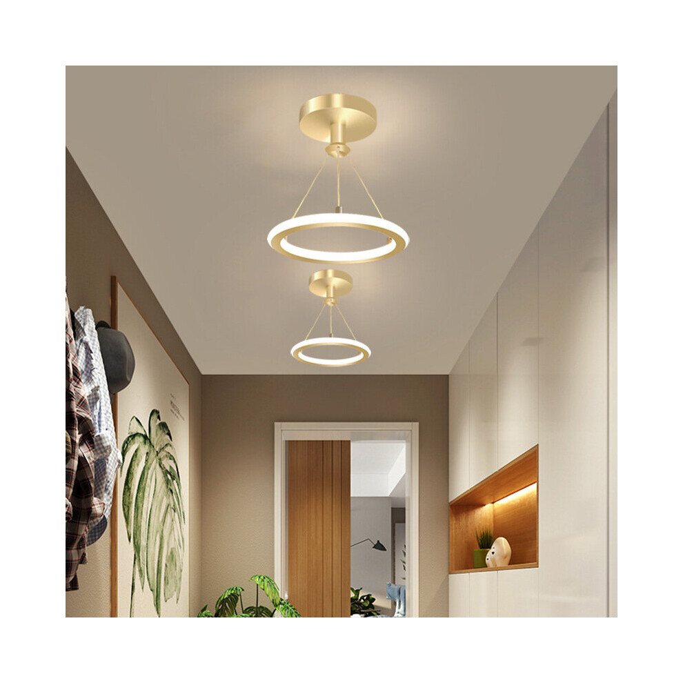 Modern Decorative Ceiling Light Simple Minimalist Chandelier Nordic Led Ceiling Lamp Gold for Living Room, Bedroom, Hallway
