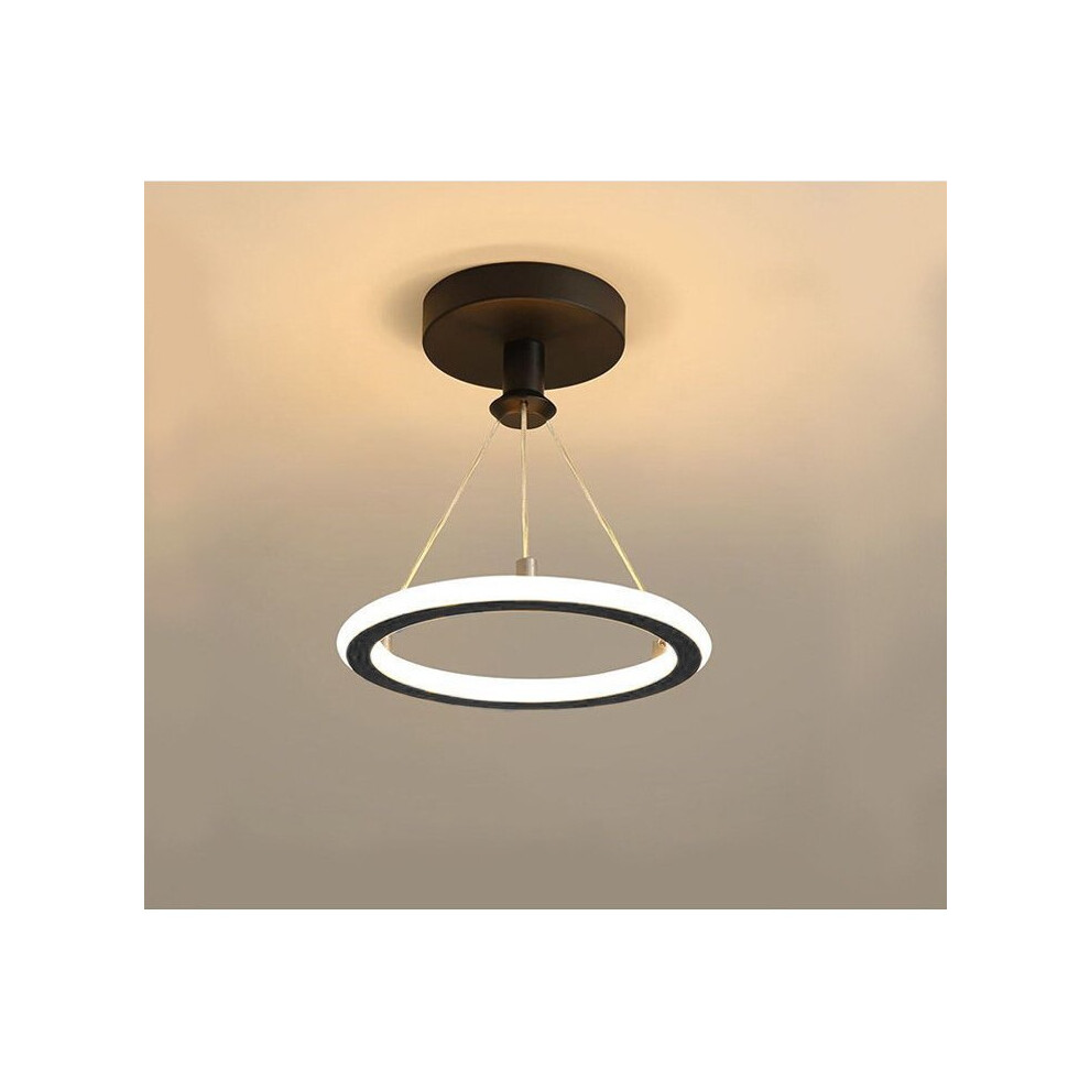 Modern Decorative Ceiling Light Simple Minimalist Chandelier Nordic Led Ceiling Lamp Black for Living Room, Bedroom, Hallway