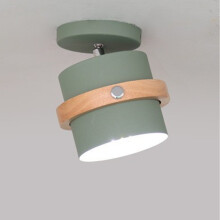 Nordic Ceiling Lamp Retro Vintage Ceiling Light Modern Ceiling Light Simple Chandelier-(Green) E27 Bulb