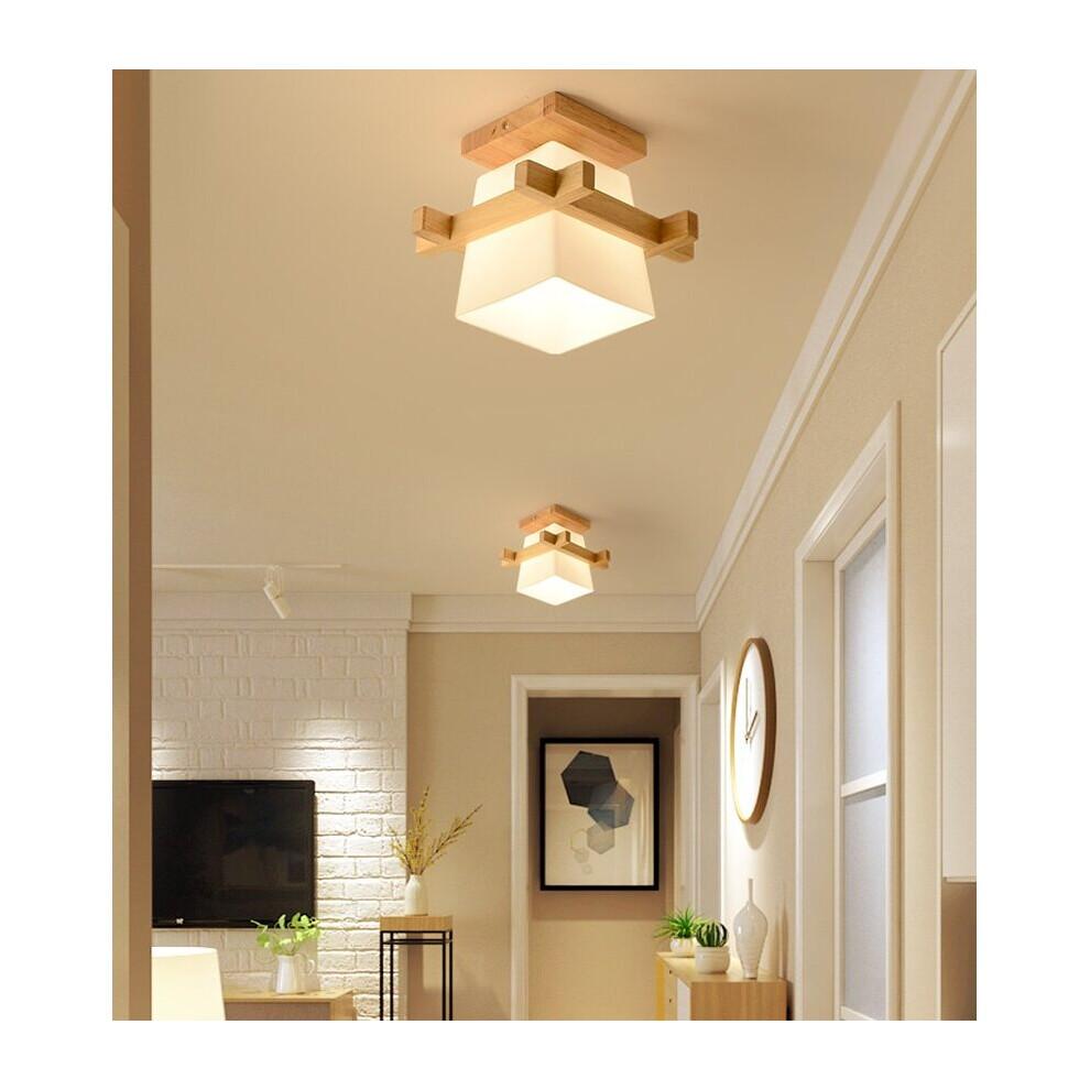 2pcs Country Style Chandelier Modern Ceiling Light Nordic Ceiling Lamp Retro Vintage Ceiling Light Simple Chandelier E27 for Hallway Office Bedroom-image-OPC-PB9XVSQ-NEW
