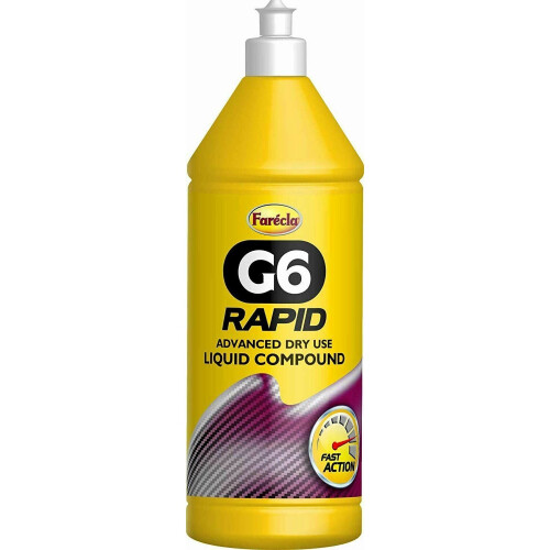 Farecla G6 Rapid 1 Litre Advanced Dry Use Silicone Free Liquid Compound Paste