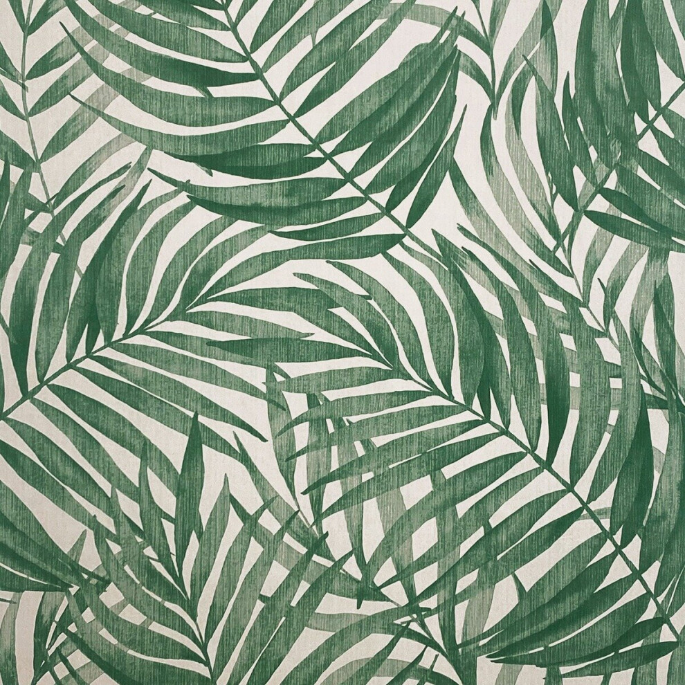 Arthouse Tropical Leaf Wallpaper Sage 925100 Green