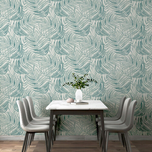 Arthouse Tropical Leaf Wallpaper Sage Green Arthouse 925100 1