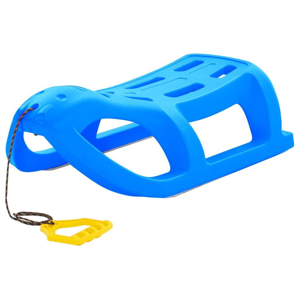 (blue) vidaXL Sledge Polypropylene Toboggan Sleigh Snowracer Snow Scooter Blue/Red