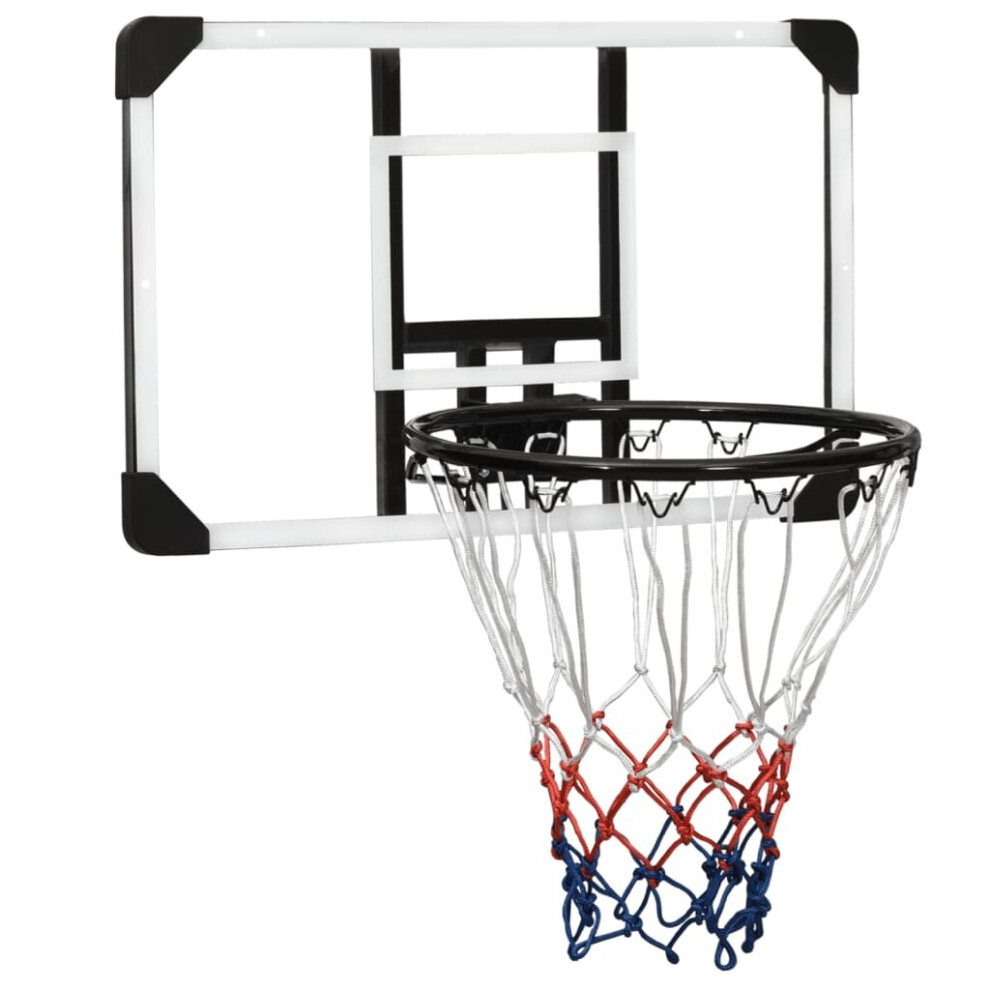 (71 x 45 x 2.5 cm) vidaXL Basketball Backboard Transparent Wall-Mounted Hoop Board Multi Sizes