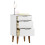 VidaXL (white) vidaXL Bedside Cabinet Bedroom Side Table Nightstand Bed Table Solid Wood Pine 3