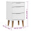 VidaXL (white) vidaXL Bedside Cabinet Bedroom Side Table Nightstand Bed Table Solid Wood Pine 4