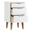VidaXL (white) vidaXL Bedside Cabinet Bedroom Side Table Nightstand Bed Table Solid Wood Pine 5