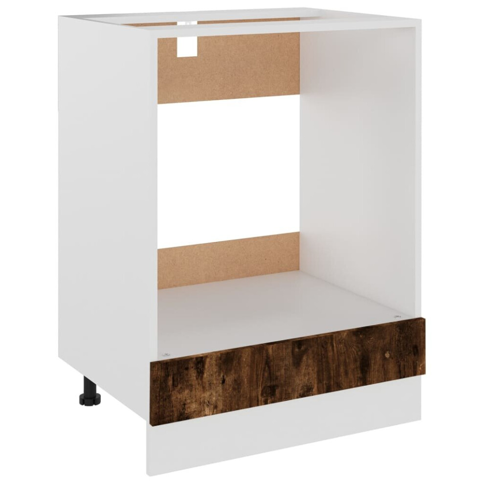 Vidaxl (Smoked Oak) Kitchen Cabinet Home Storage Shelf Organiser Cupboard Engineered Wood