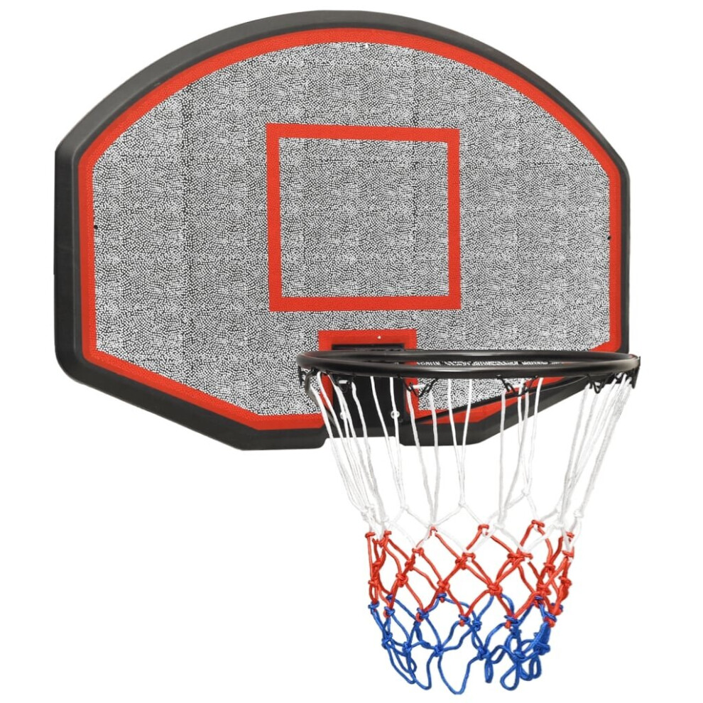 Vidaxl (, 71 X X 2 Cm) Basketball Backboard Polyethene Hoop Board Multi Sizes Black/White Size 45
