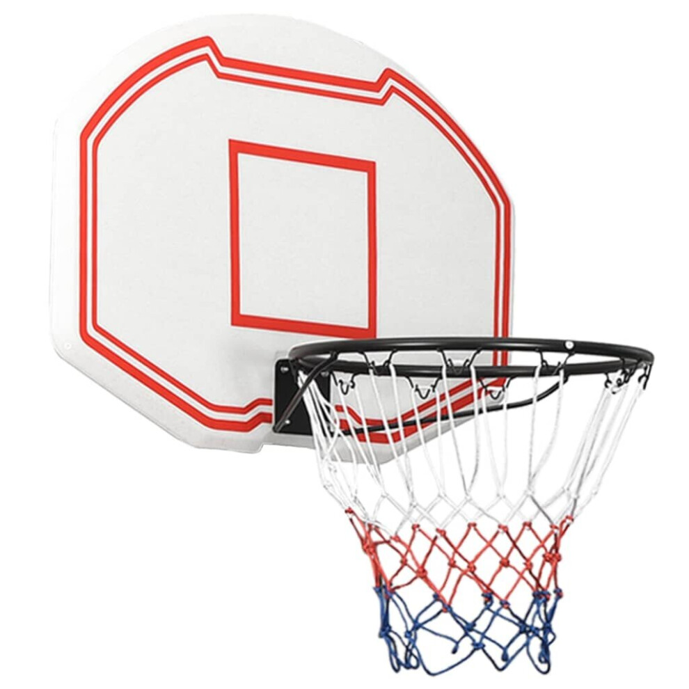 (white, 90 x 60 x 2 cm) vidaXL Basketball Backboard Polyethene Hoop Board Black/White Multi Sizes