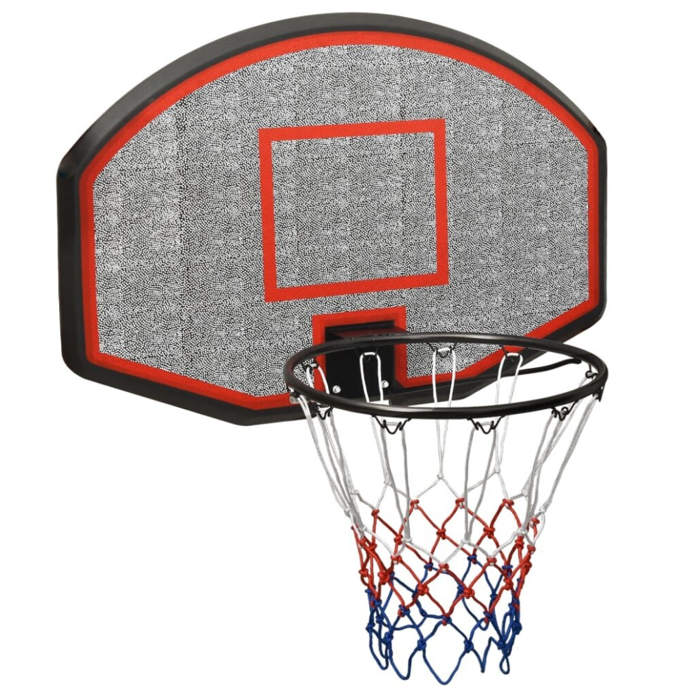 (black, 90 x 60 x 2 cm) vidaXL Basketball Backboard Polyethene Hoop Board Black/White Multi Sizes