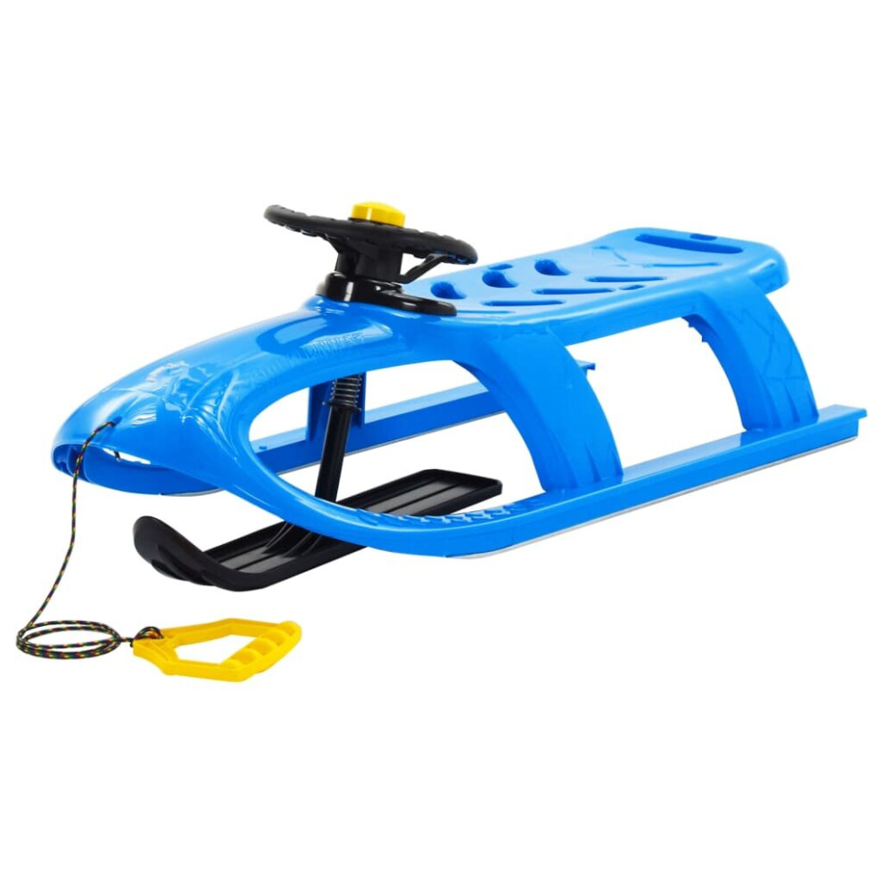 (blue, sledge + wheel) vidaXL Sledge Polypropylene Outdoor Playset Snowracer Multi Colours/Models