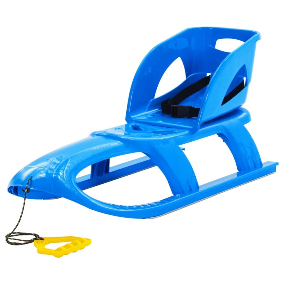 (blue, sledge + seat) vidaXL Sledge Polypropylene Outdoor Playset Snowracer Multi Colours/Models