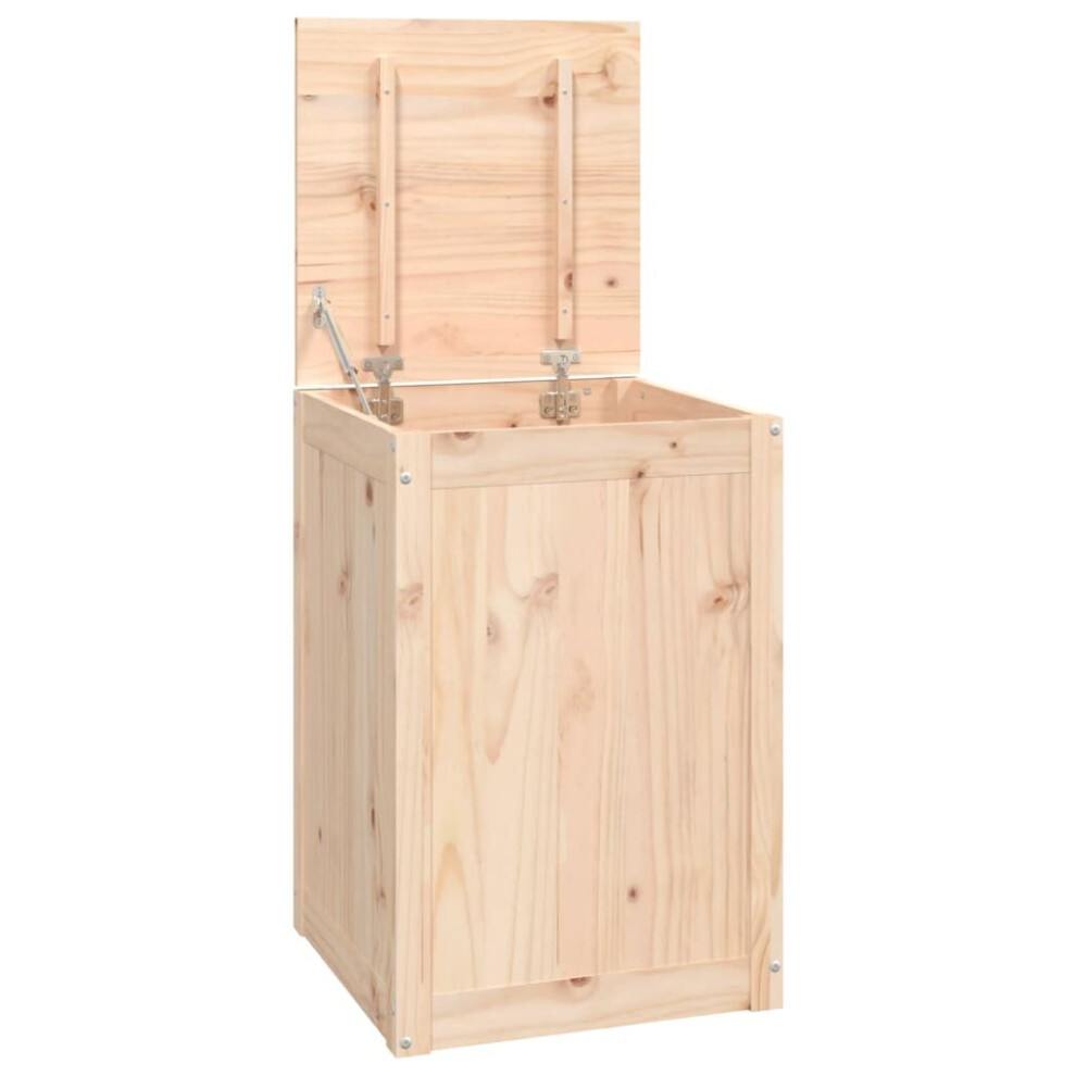 (brown) vidaXL Solid Wood Pine Laundry Box Bin Multi Colours 44x44x66 cm/88.5x44x66 cm