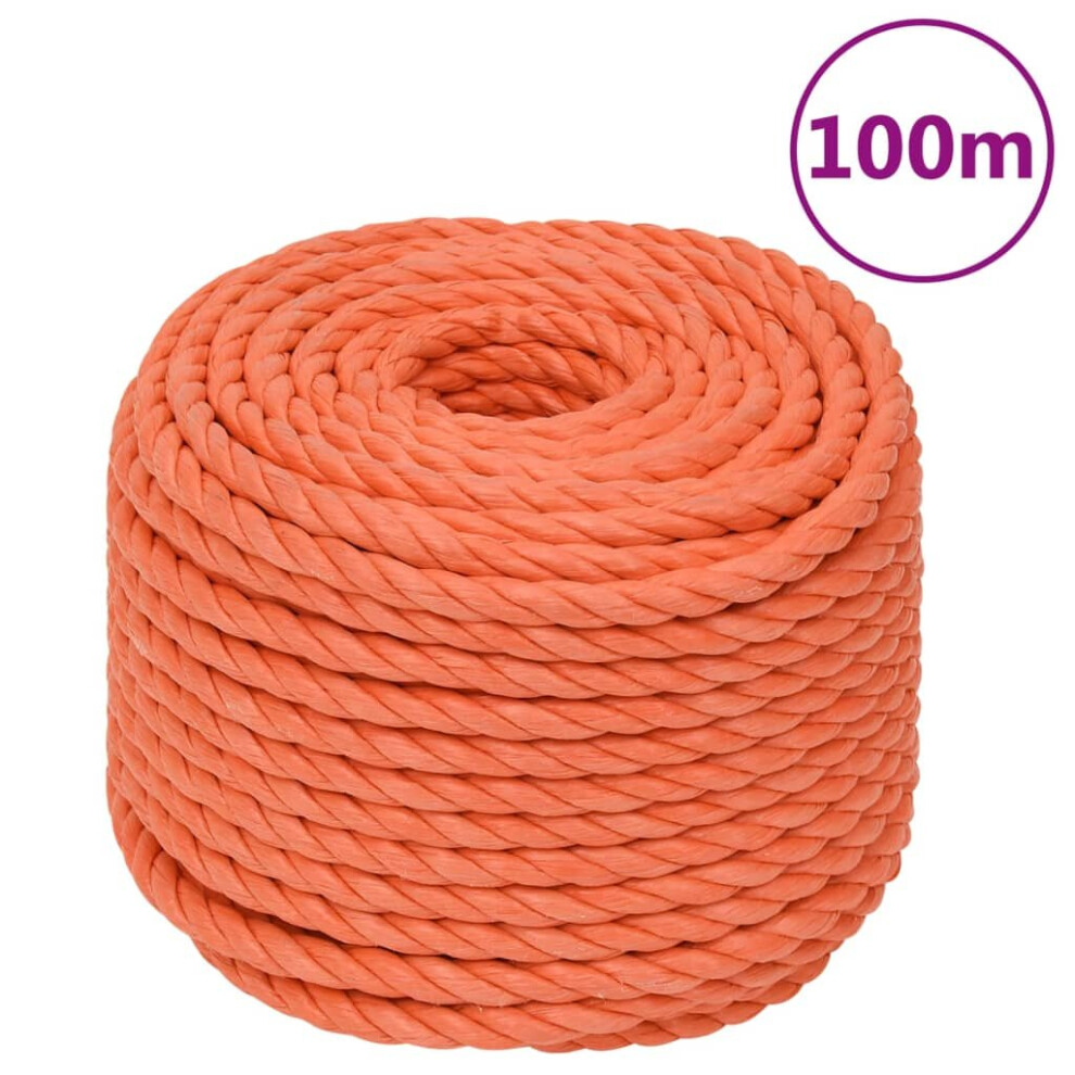 (orange, 24 mm/ 100 m) vidaXL Twisted Rope Home Work Rope Line Polypropylene Multi Colours/Sizes