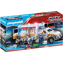 Playmobil Vehículos de Rescate: Ambulancia con Luces y Sonido